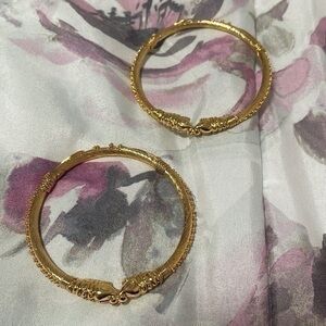 Women’s gold bangles